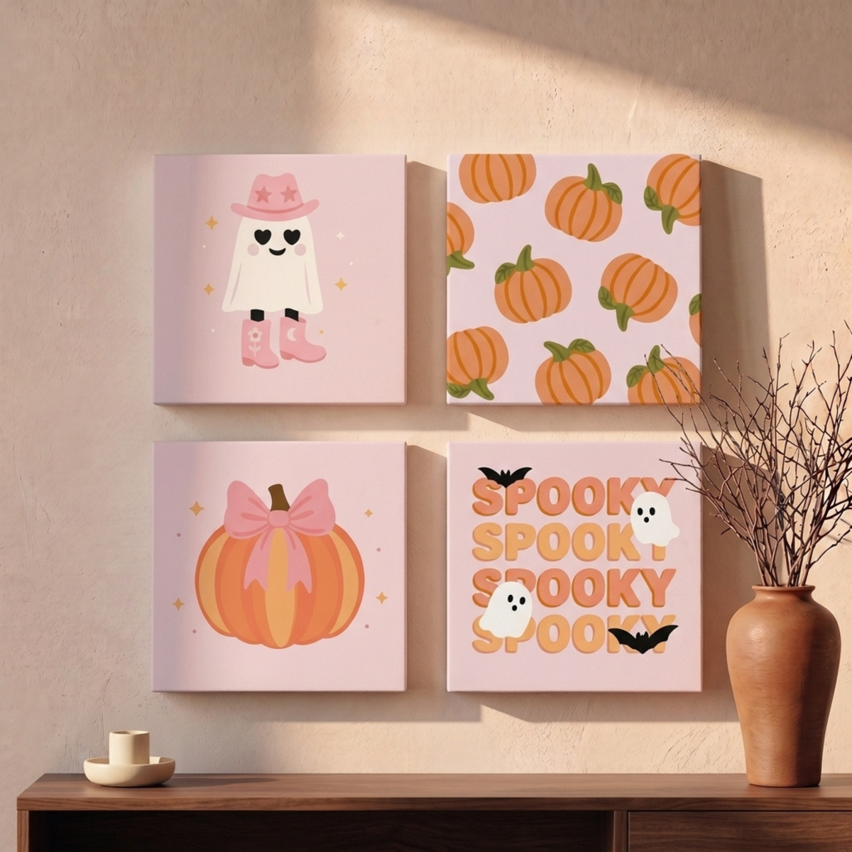 Mini Autunno · Set da 4 – kit dipingi con i numeri Hushfold