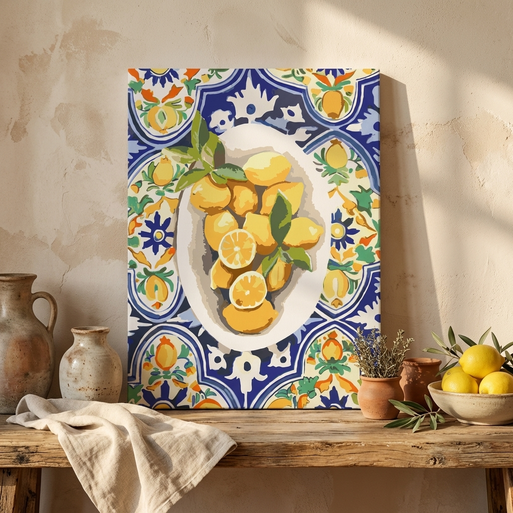 Limoni d'Estate – kit dipingi con i numeri Hushfold