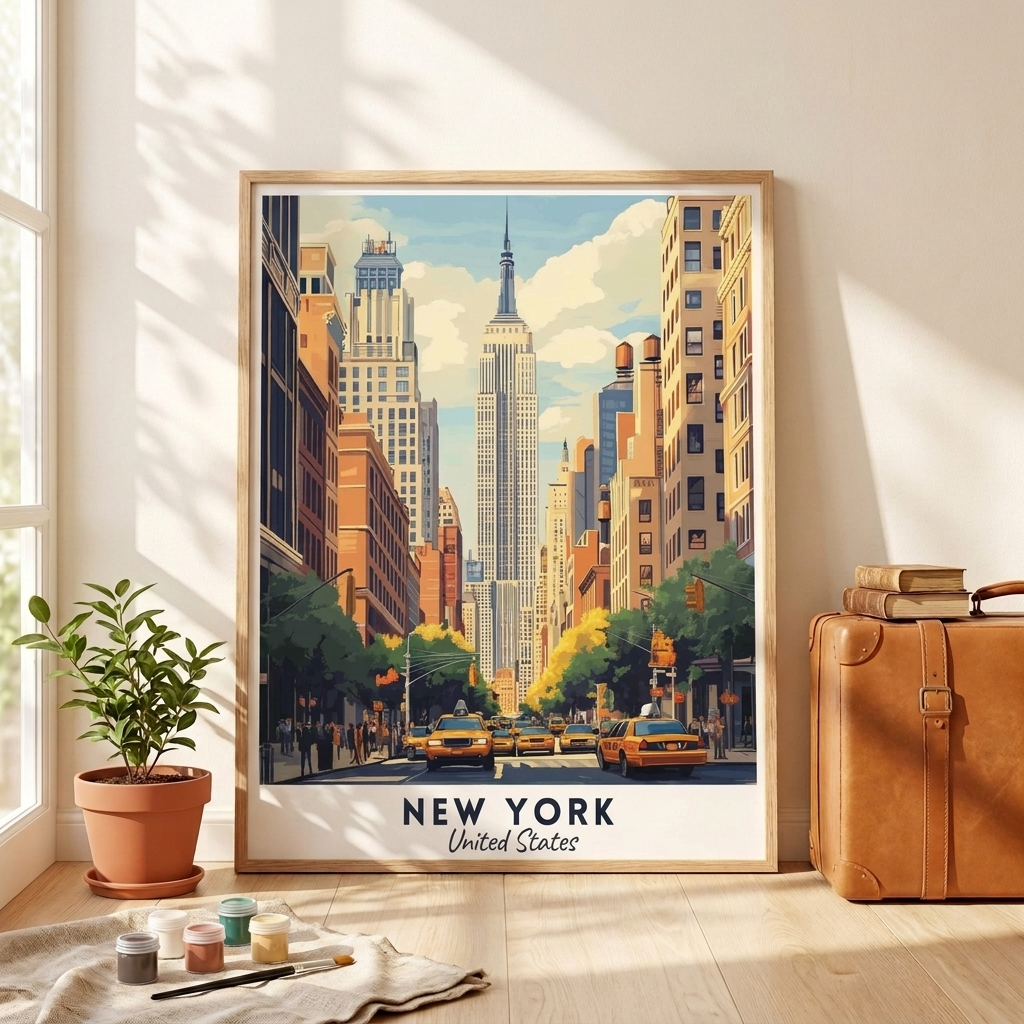 New York – kit dipingi con i numeri Hushfold