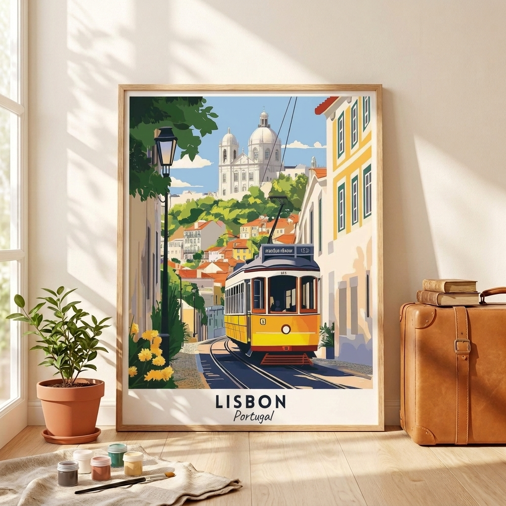 Lisbona – kit dipingi con i numeri Hushfold