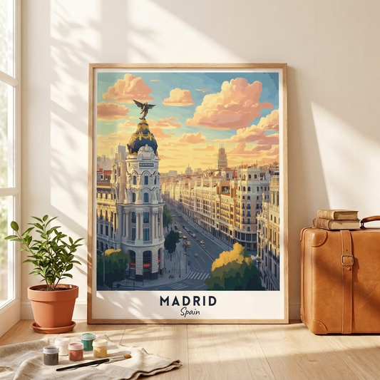 Madrid – kit dipingi con i numeri Hushfold