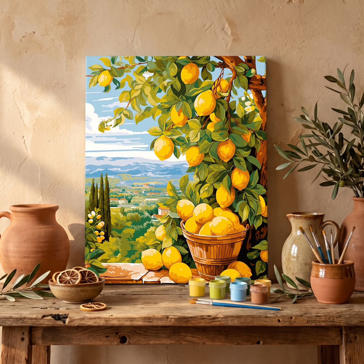 Mattina Mediterranea – kit dipingi con i numeri Hushfold