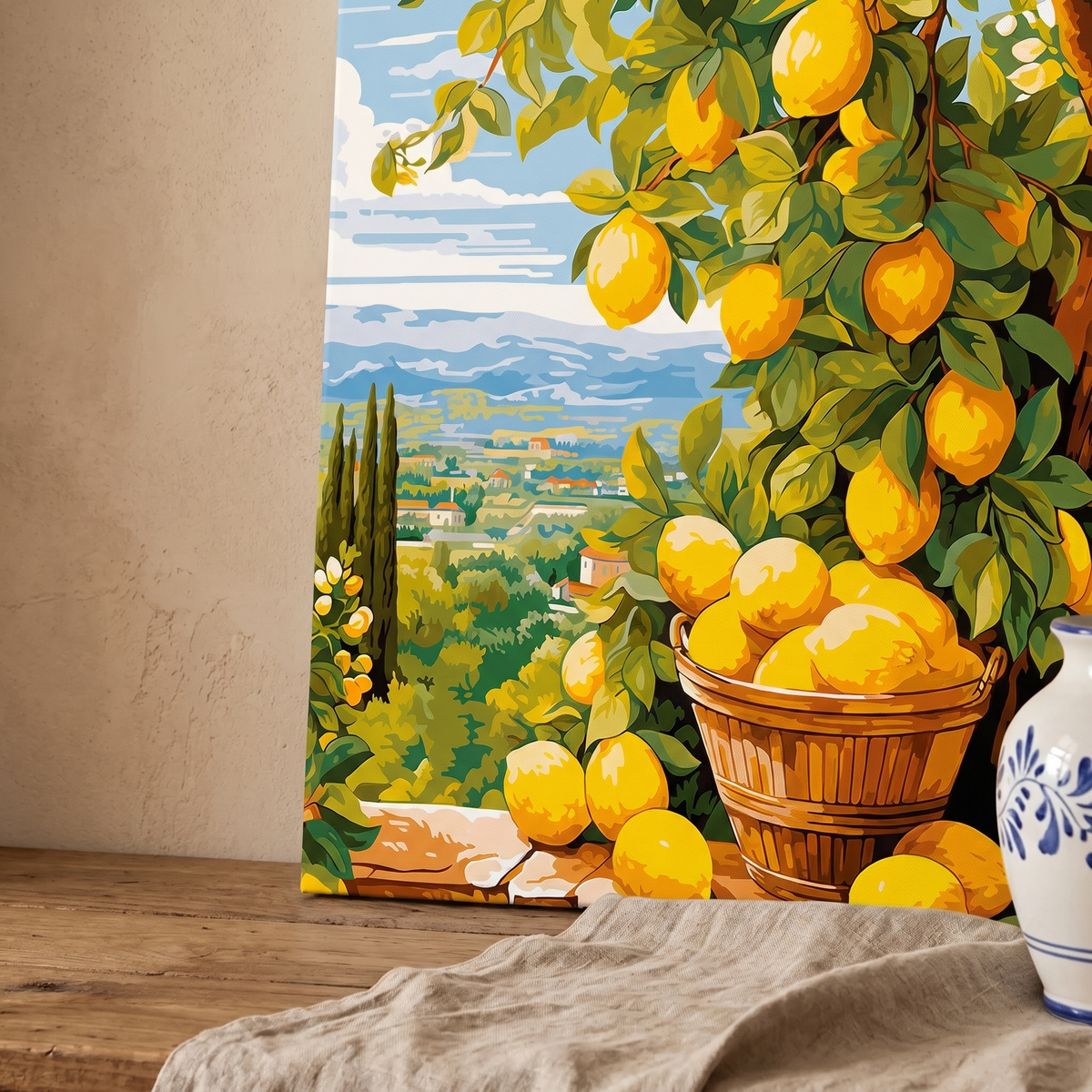 Mattina Mediterranea – kit dipingi con i numeri Hushfold