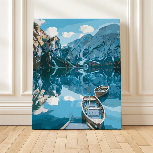 Lago di Braies – kit dipingi con i numeri Hushfold