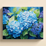 Ortensie Blu – kit dipingi con i numeri Hushfold